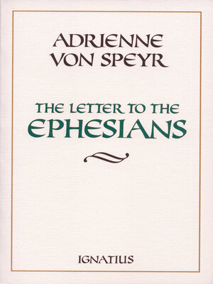 cover image of Letter to the Ephesians